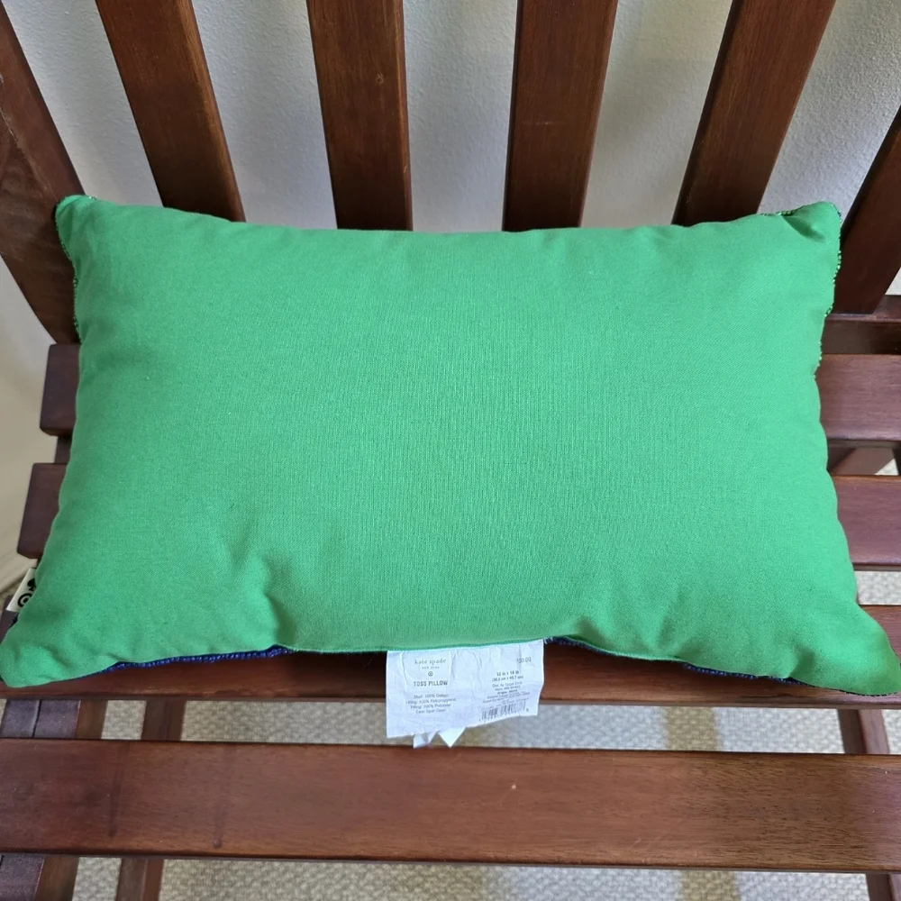 kate spade X Target Green and Blue Accent Pillow 12